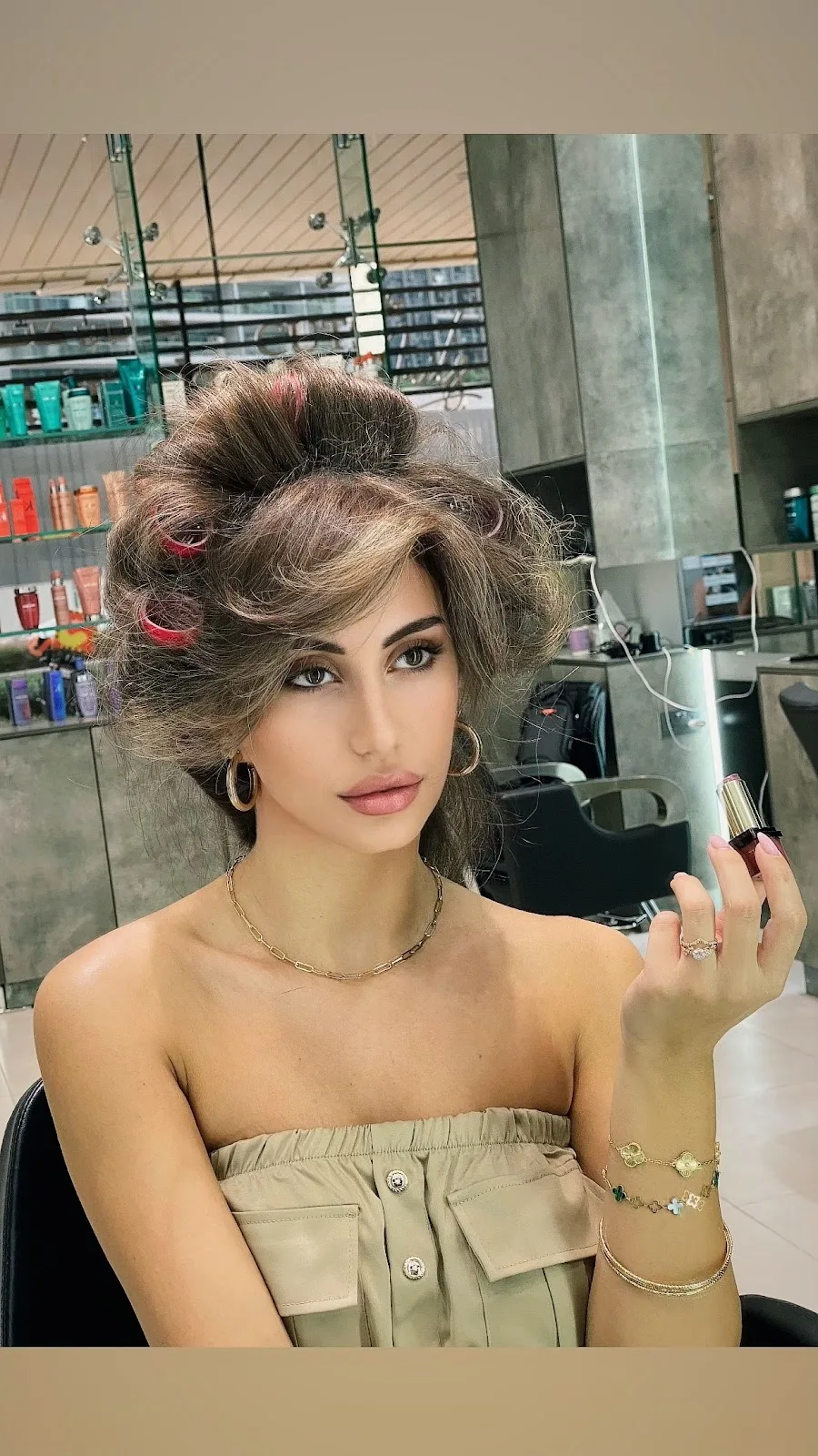 Voluminous blow-dry styled in the salon