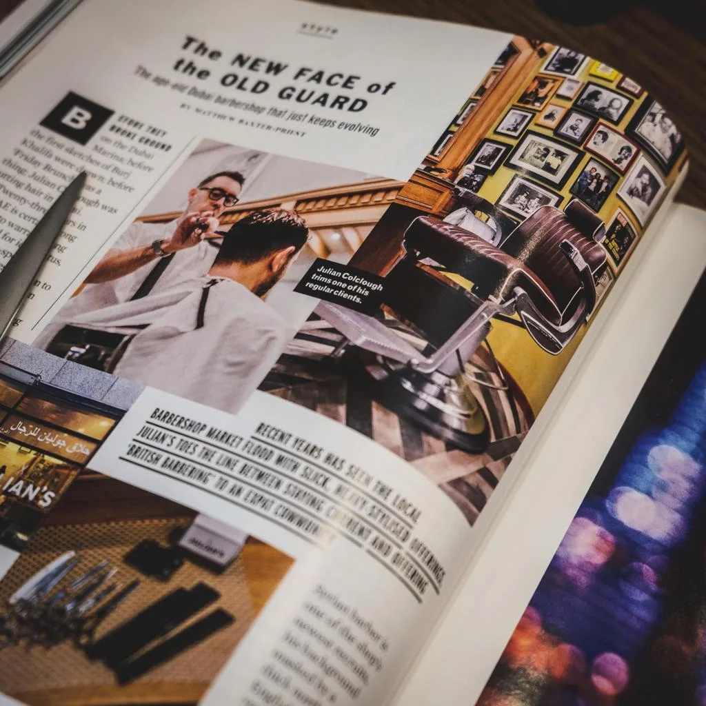 Julian's featured in print