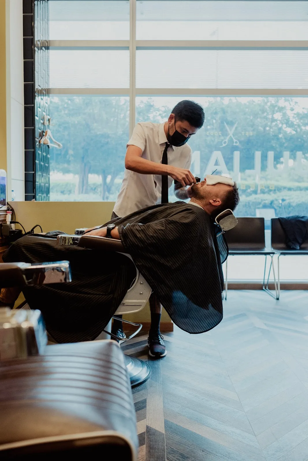 Shave by the window