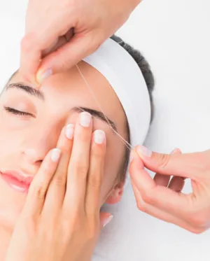 Eyebrow threading