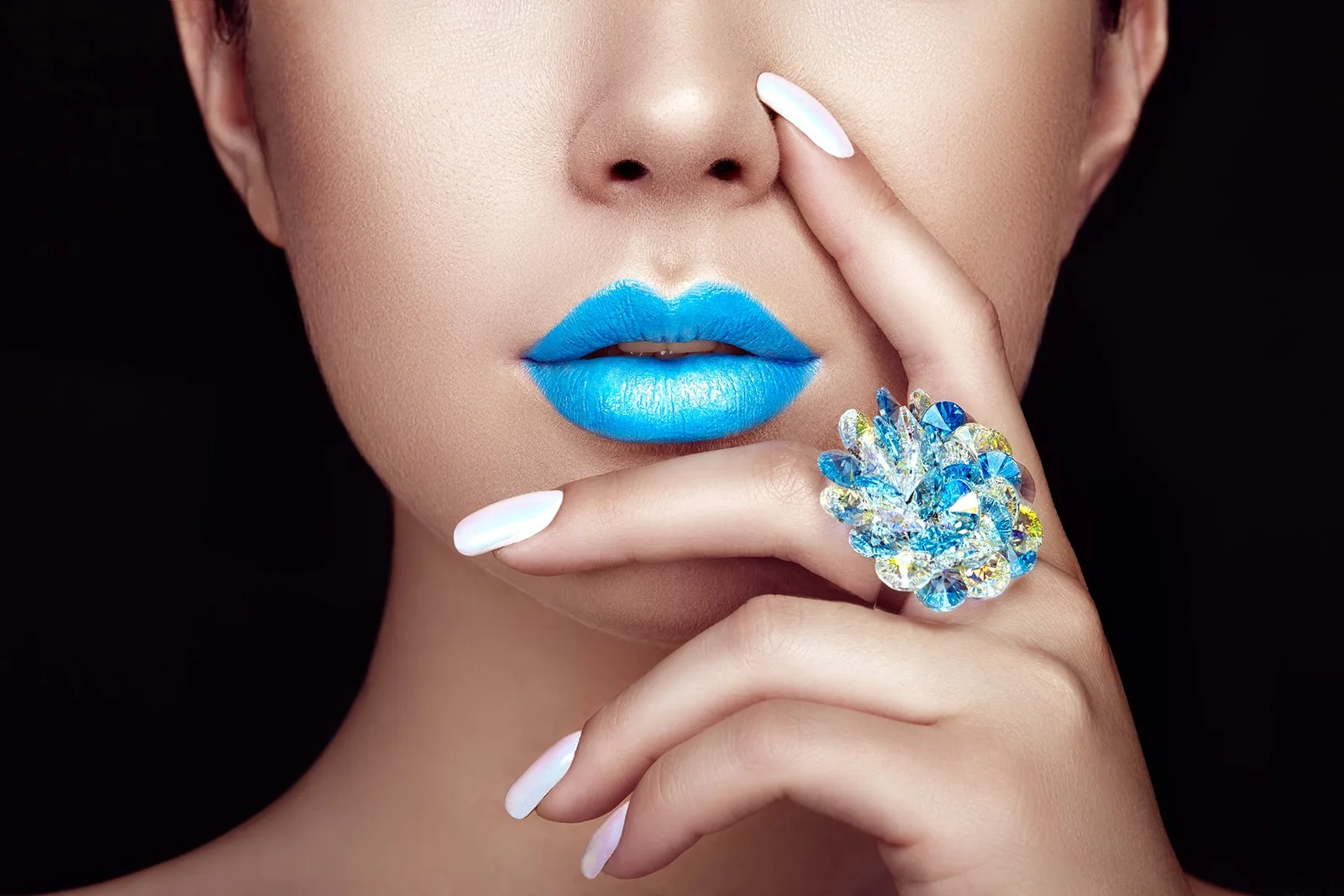 Editorial beauty close-up