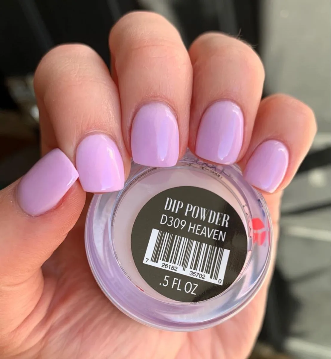 Lilac dip powder nail set