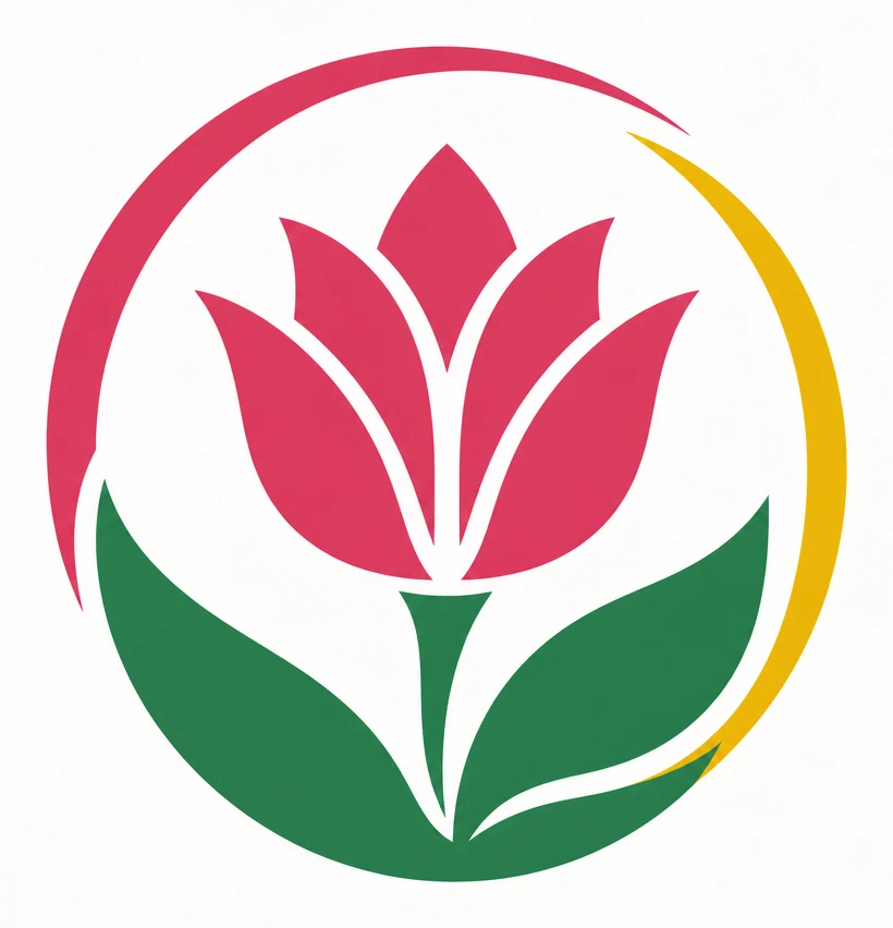 Garden Tulip Flowers logo