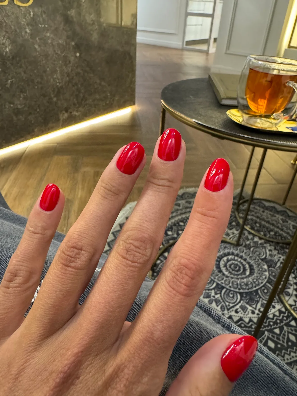 Red manicure
