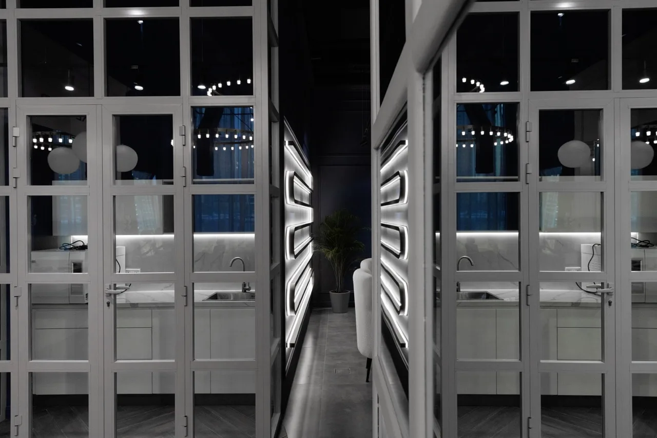 Private skin and facial treatment rooms