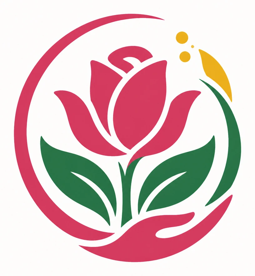 Sentiments flower shop logo