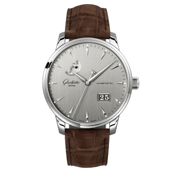 Glashütte Original dress automatic with a silver dial