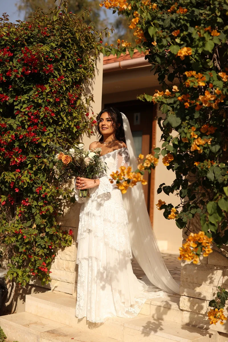 Bride in a garden setting