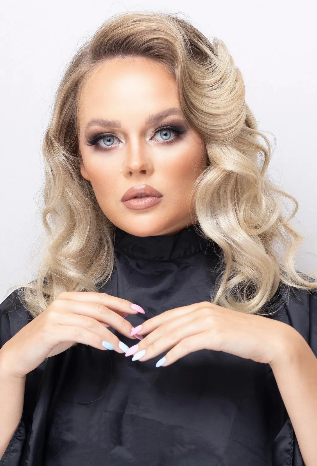 Glam makeup look