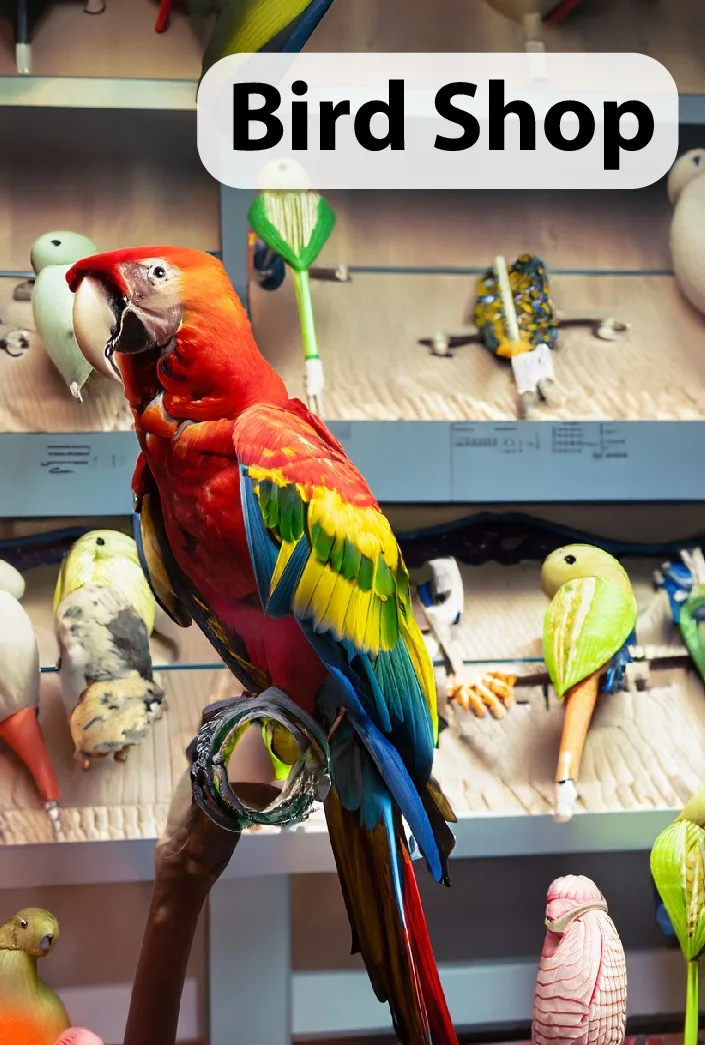 Birds and bird supplies
