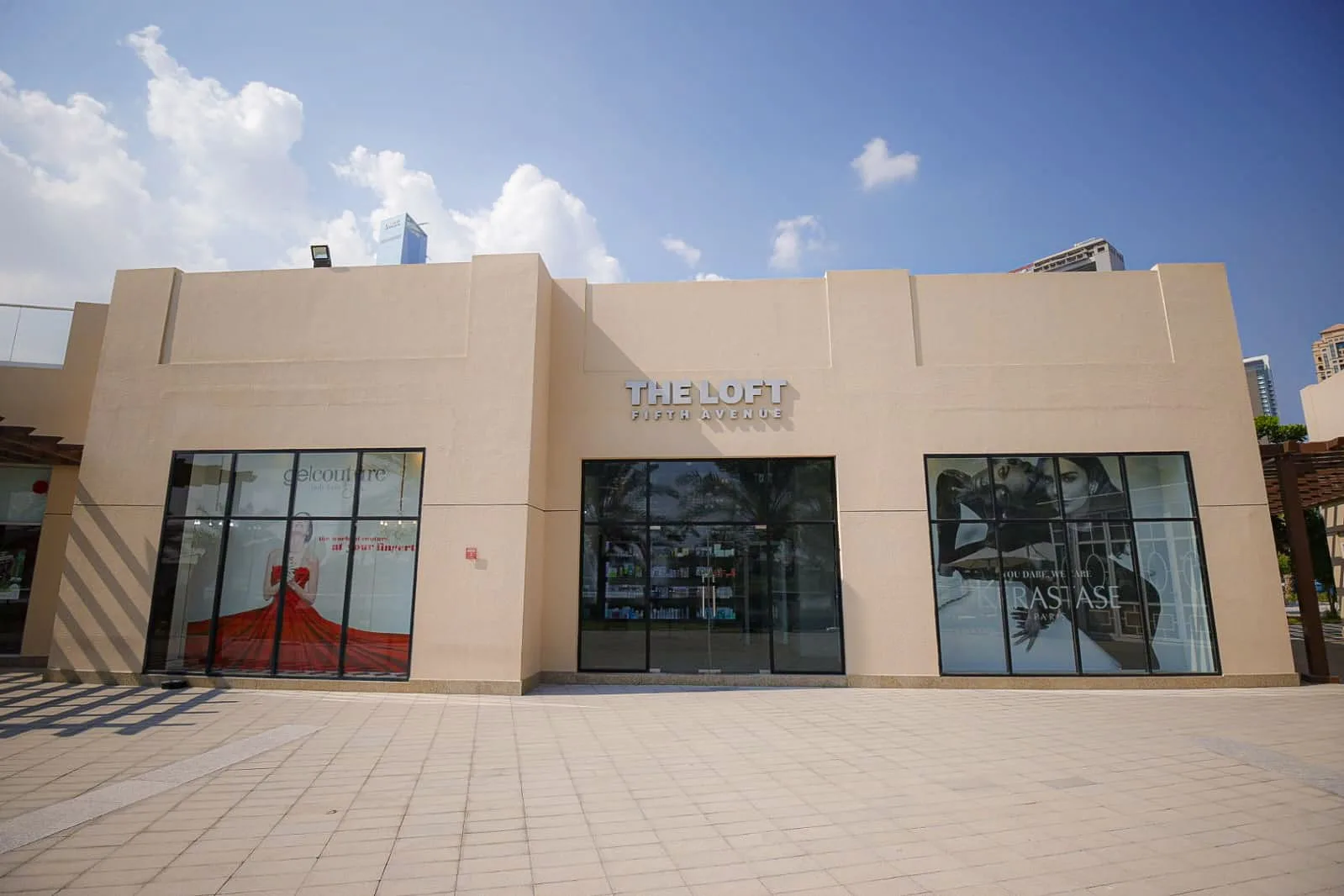 The Loft Fifth Avenue storefront at The Pavilion with floor-to-ceiling windows