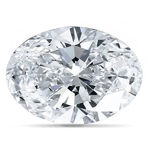 Oval cut diamond