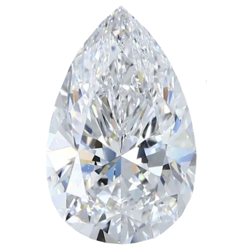 Pear cut diamond