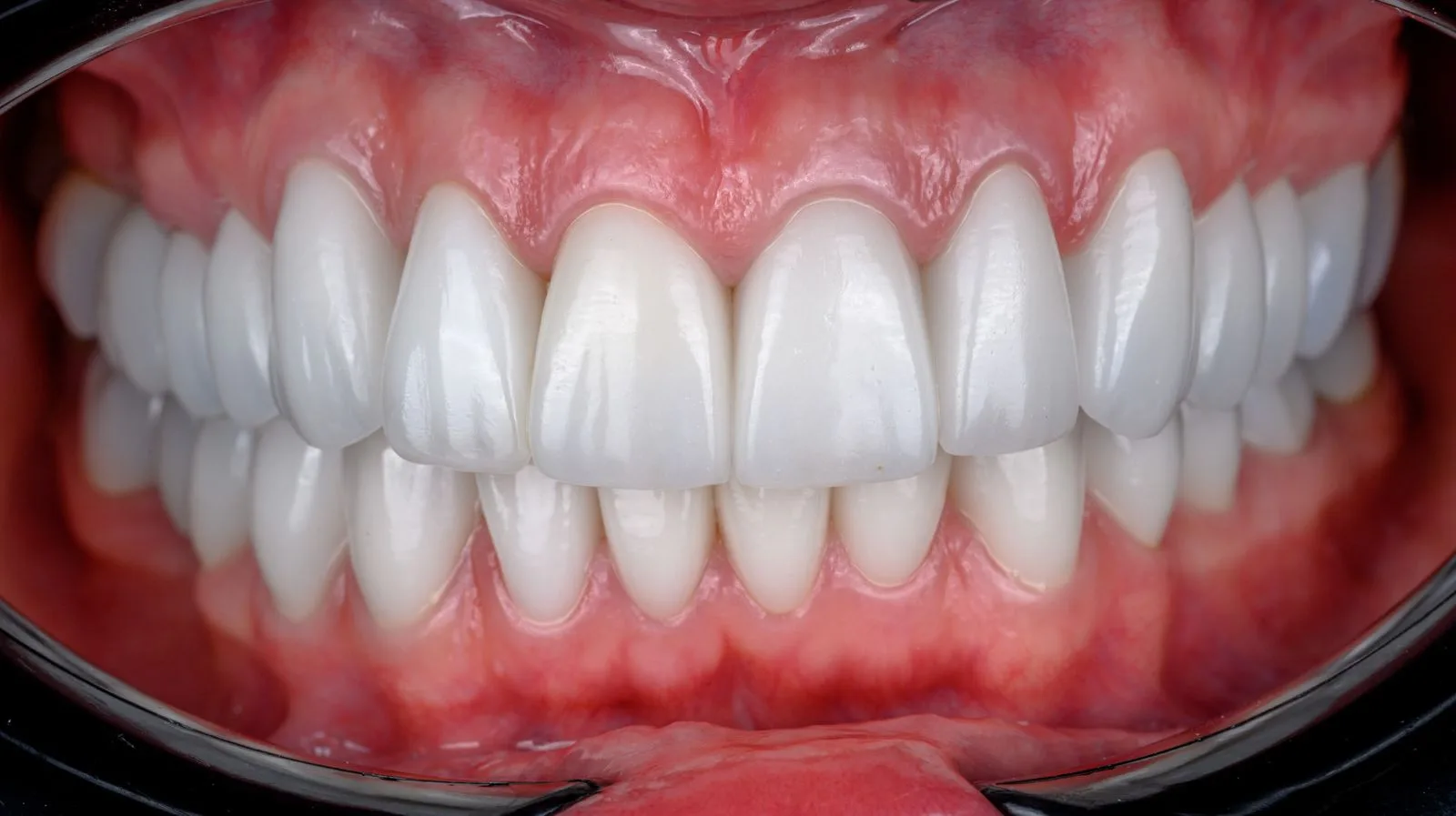 Full arch cosmetic dentistry result