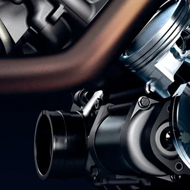 Close-up of a car engine component