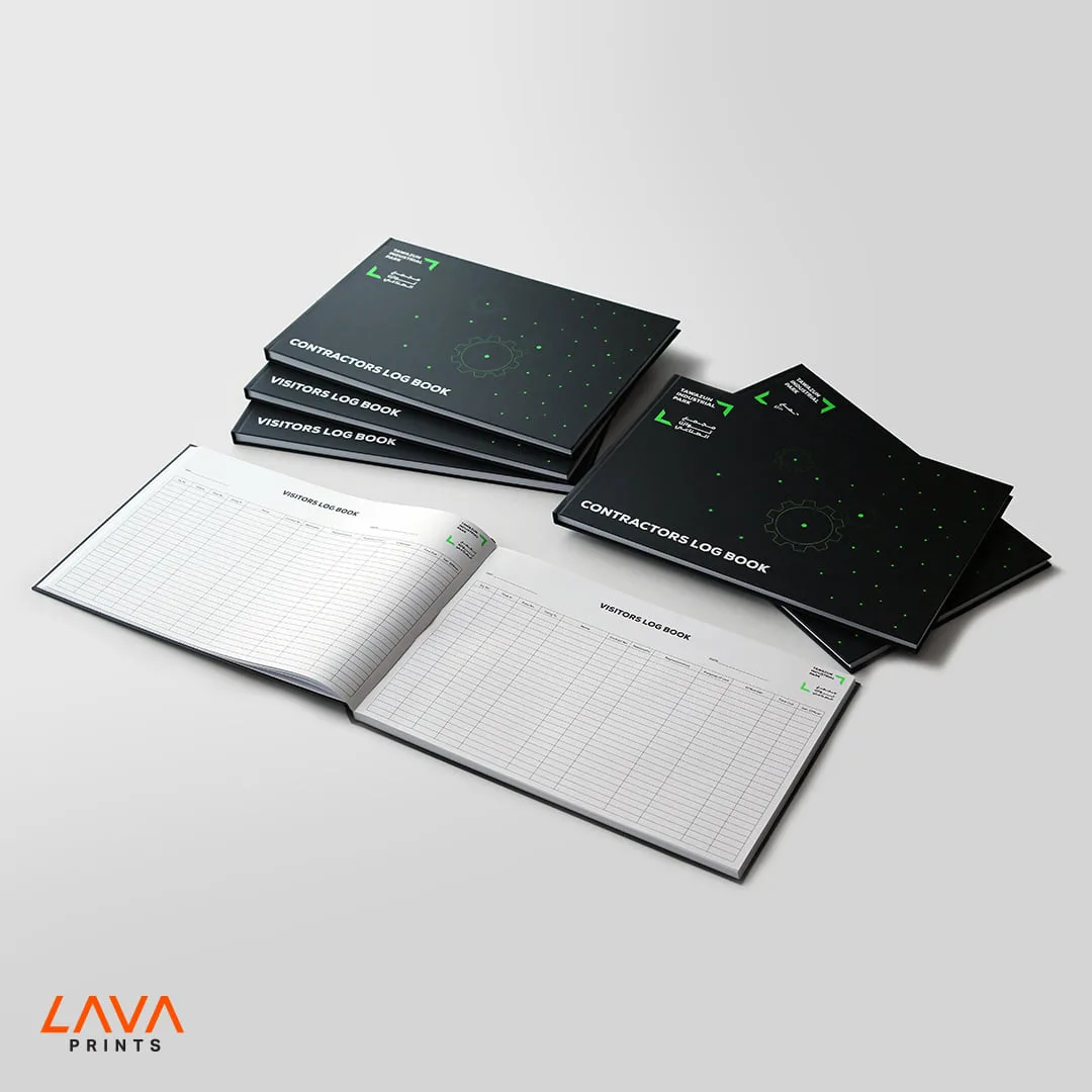 Bound visitor and contractor log books