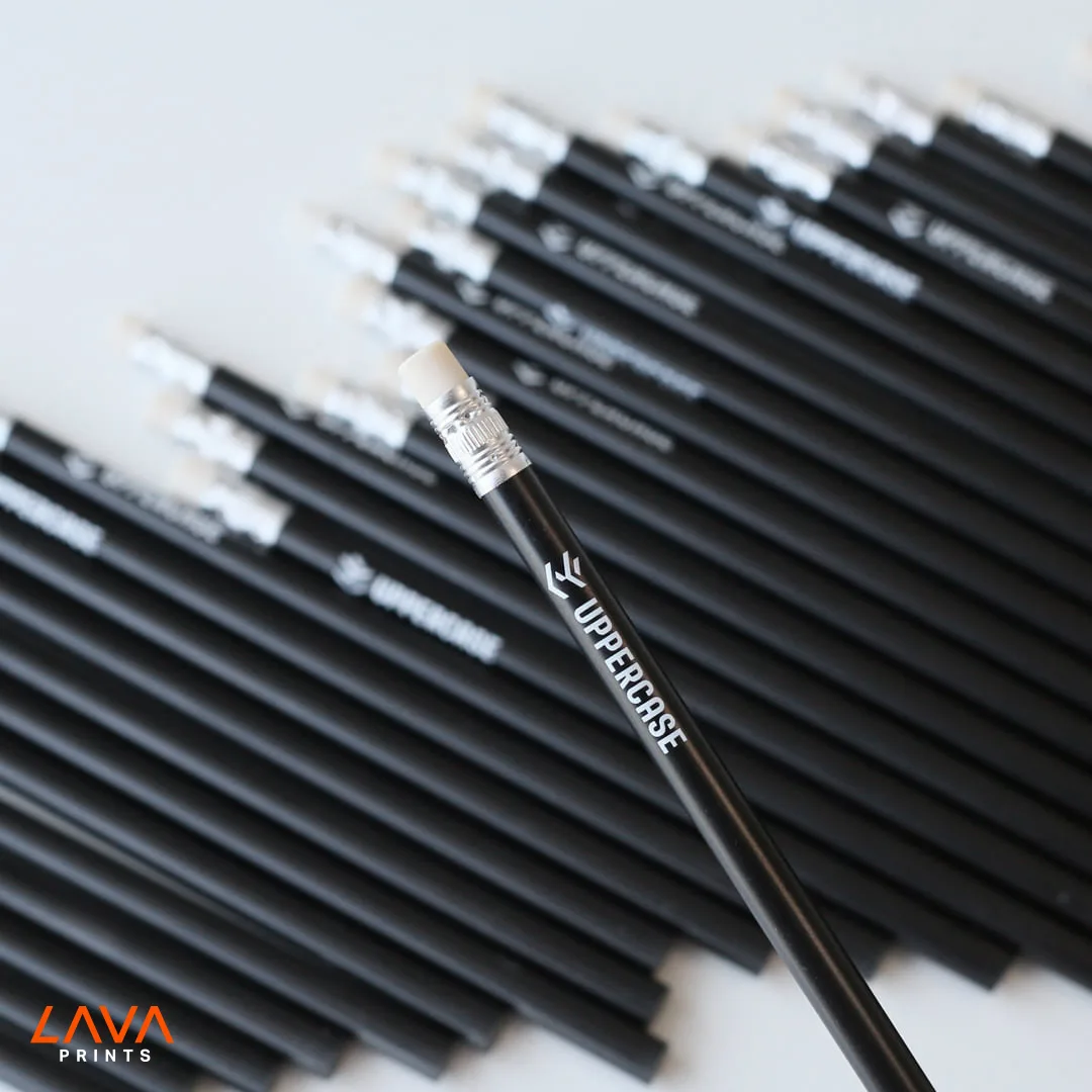 Branded black pencils