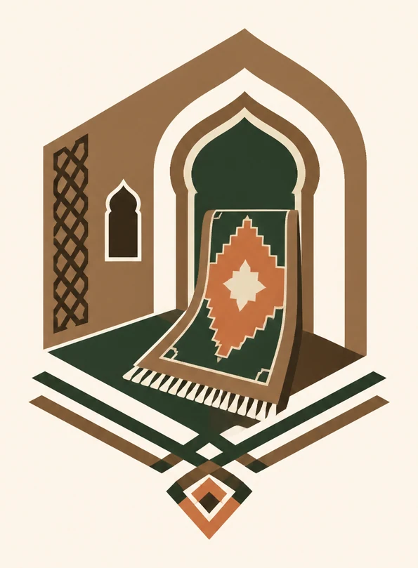 Farco emblem: a Persian carpet within an arched niche