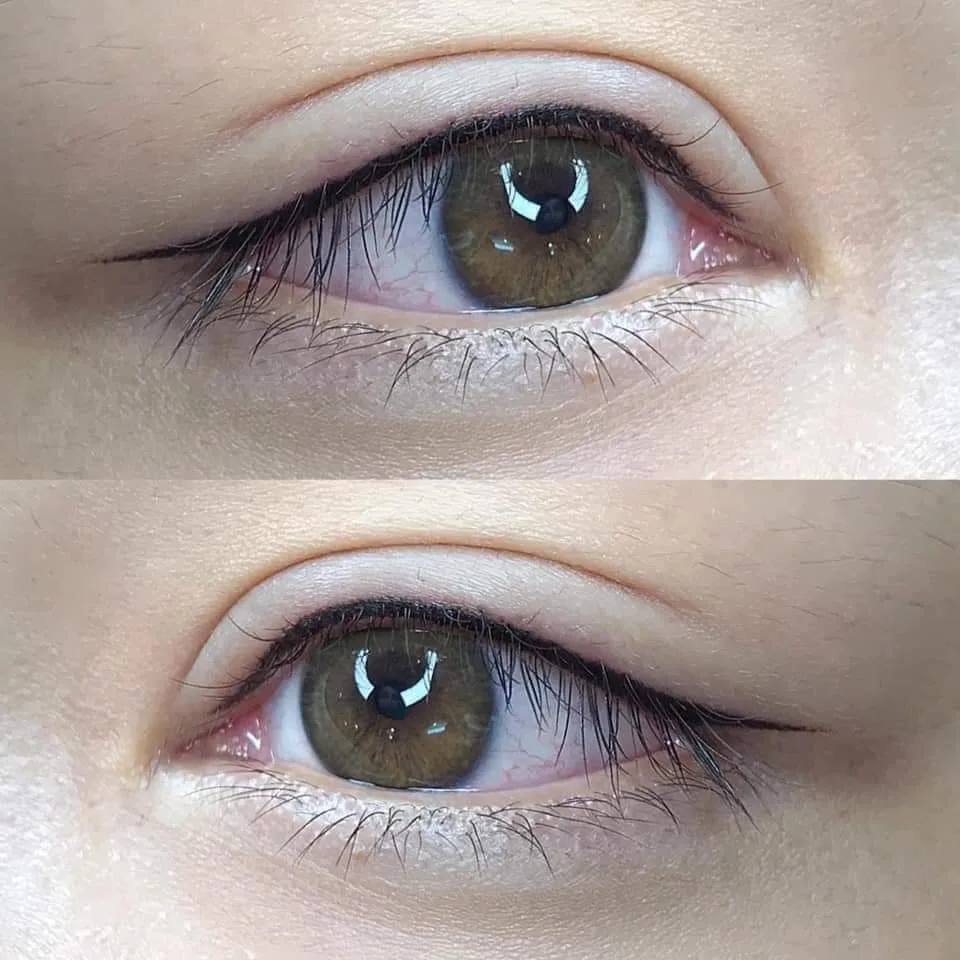 Healed permanent eyeliner result
