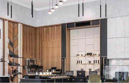 Interior fit-out of the perfume bar