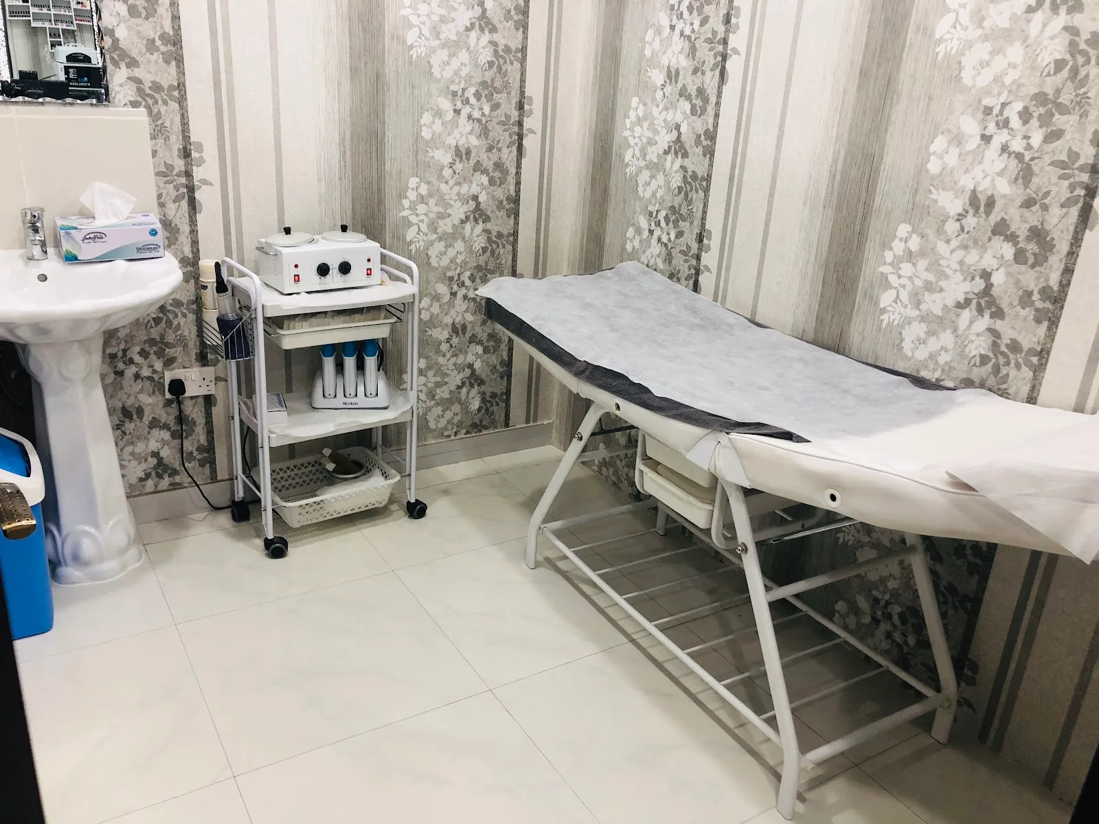 Facials and skincare room