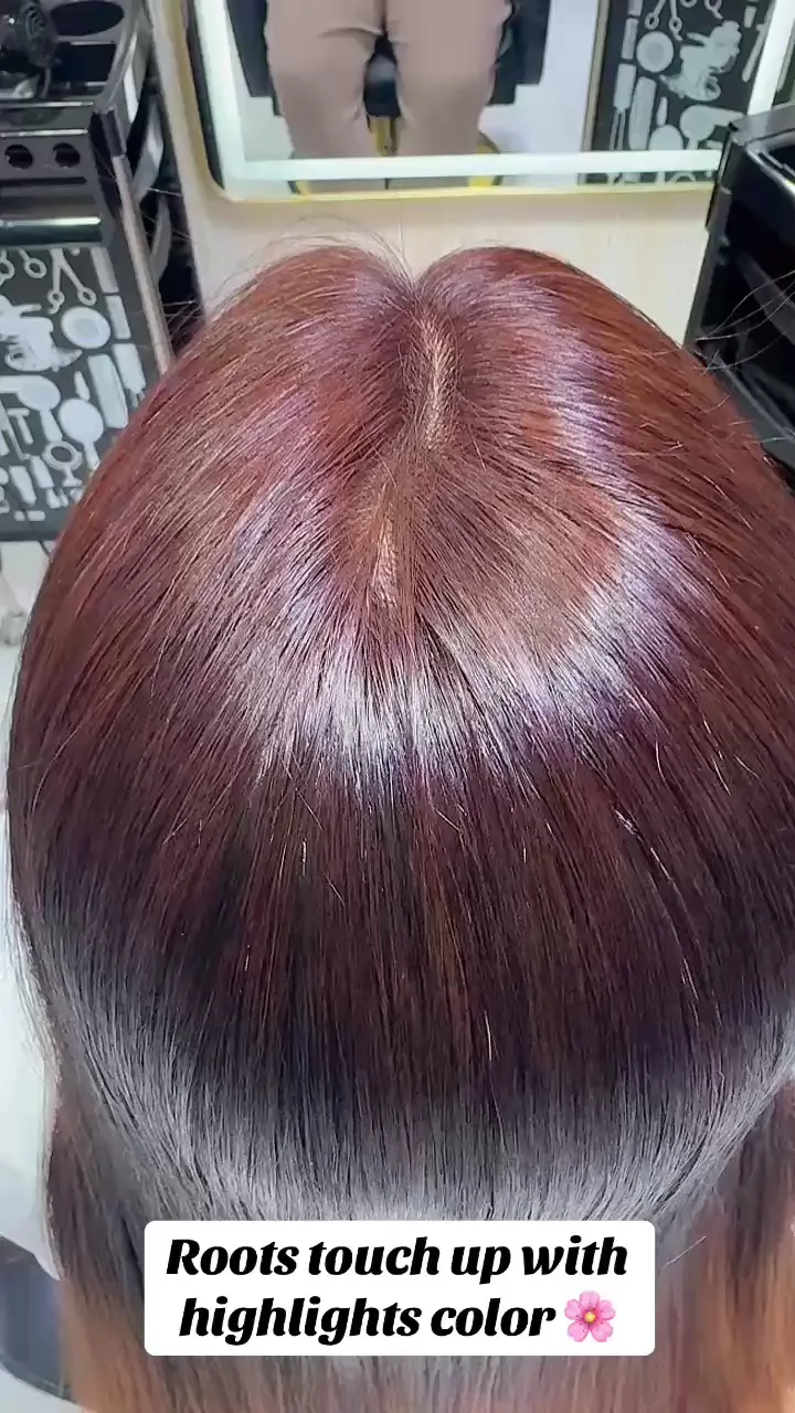 Root touch-up with highlight colour