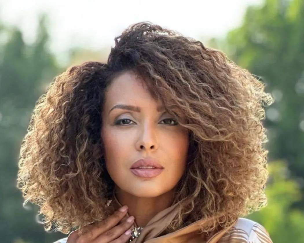 Curly balayage styled at La Parisienne Beauty Salon