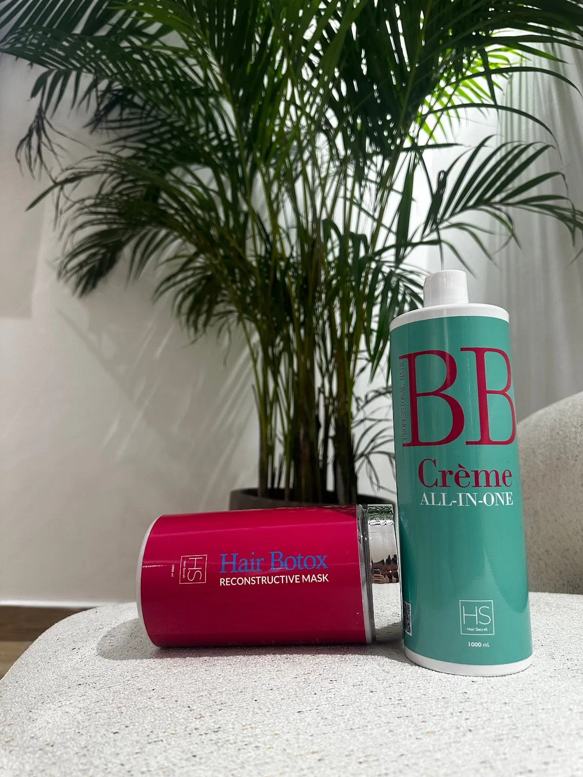 Hair Botox reconstructive mask and BB crème treatment products
