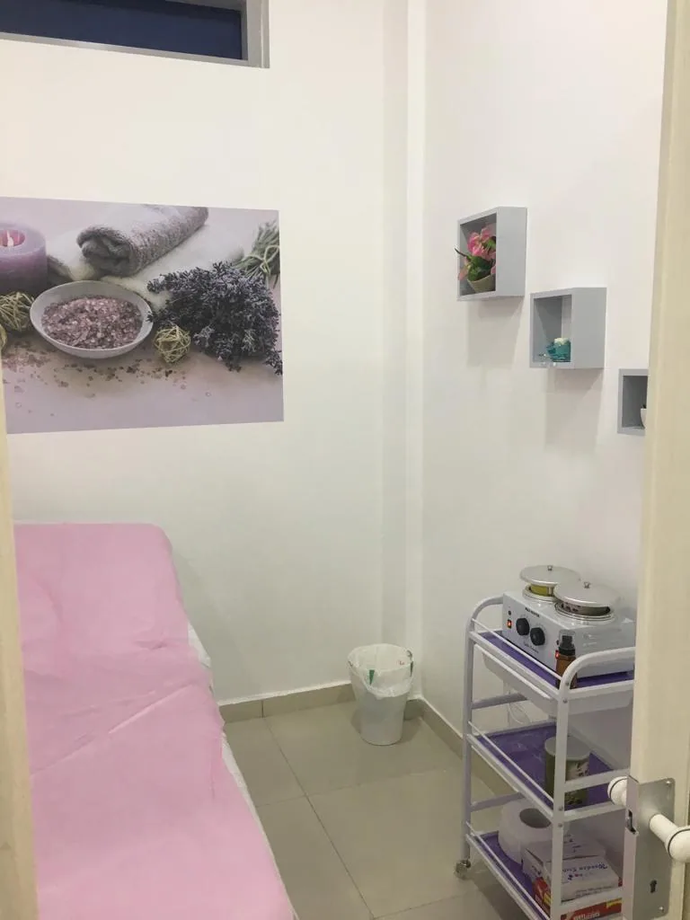 Private treatment room for facials and waxing