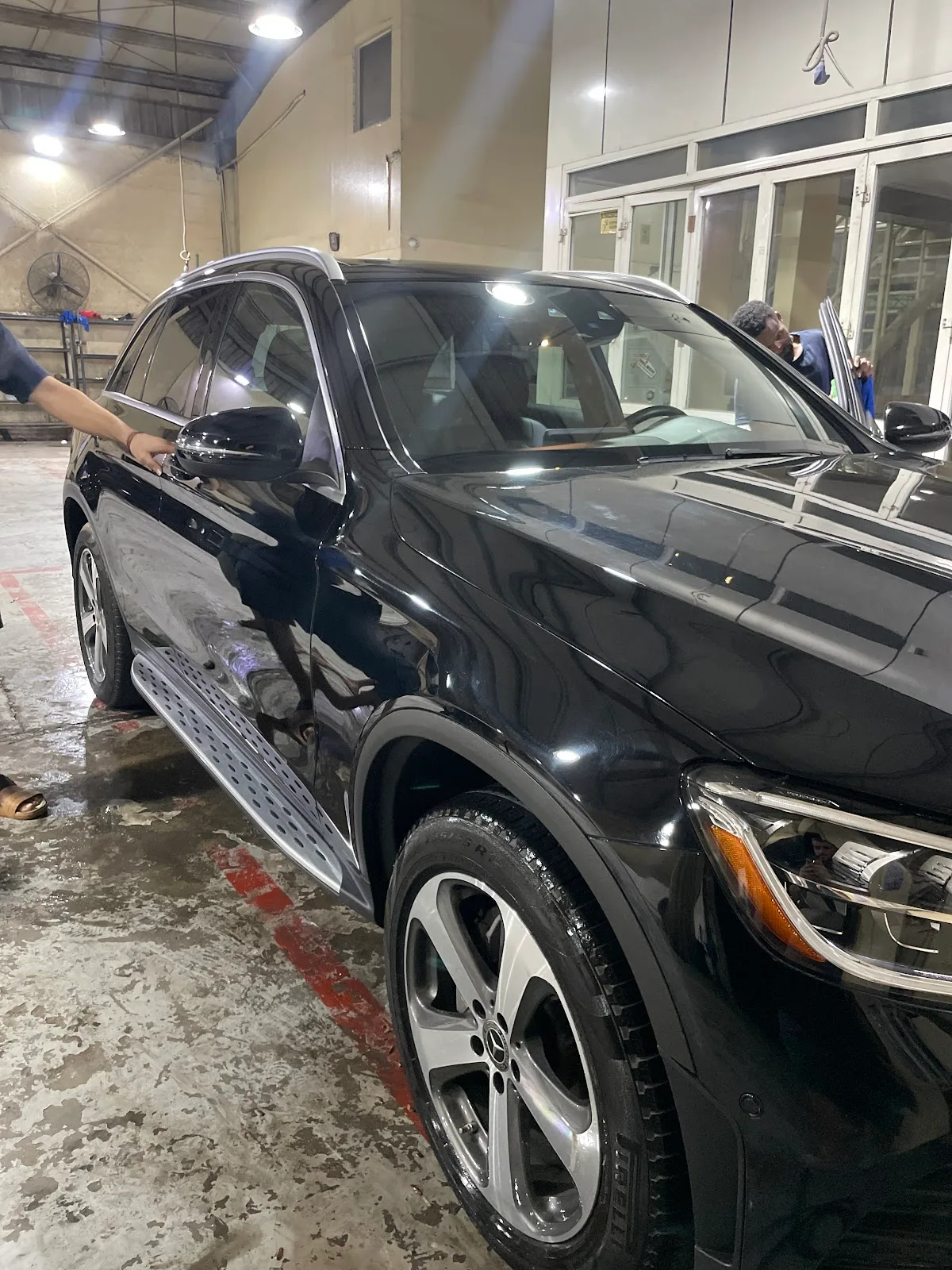 Car paint before detailing, dull and hazy