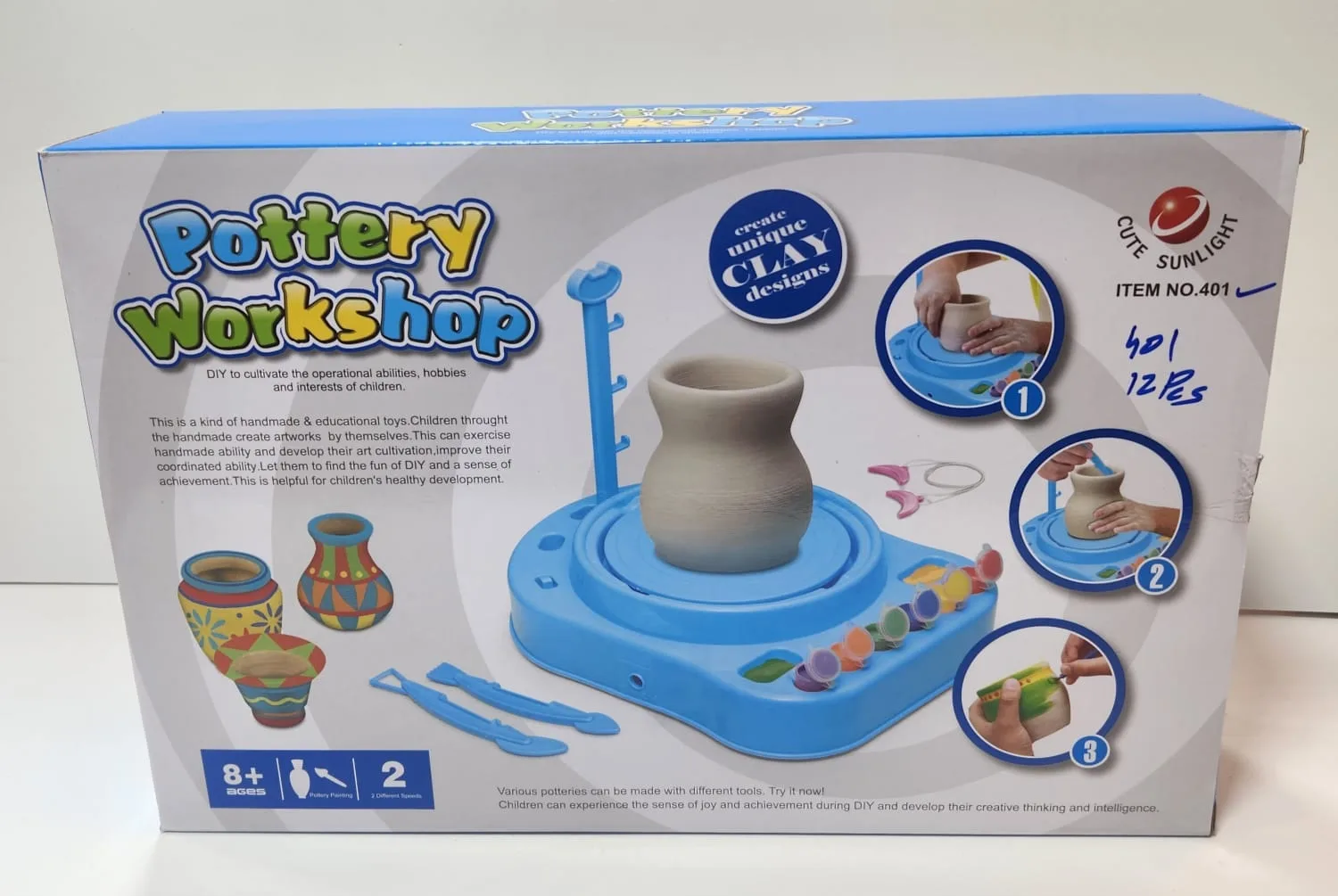Children's pottery workshop craft toy in its box