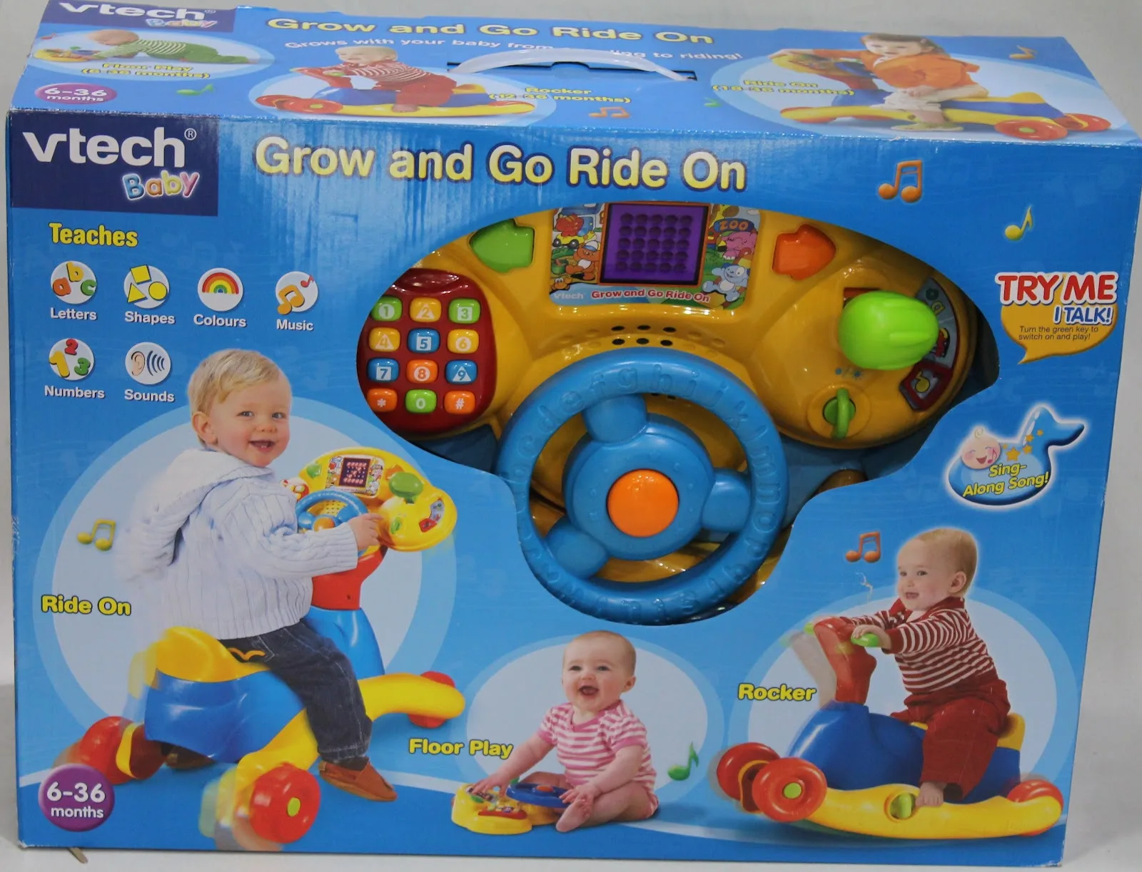 VTech Grow and Go ride-on learning toy box