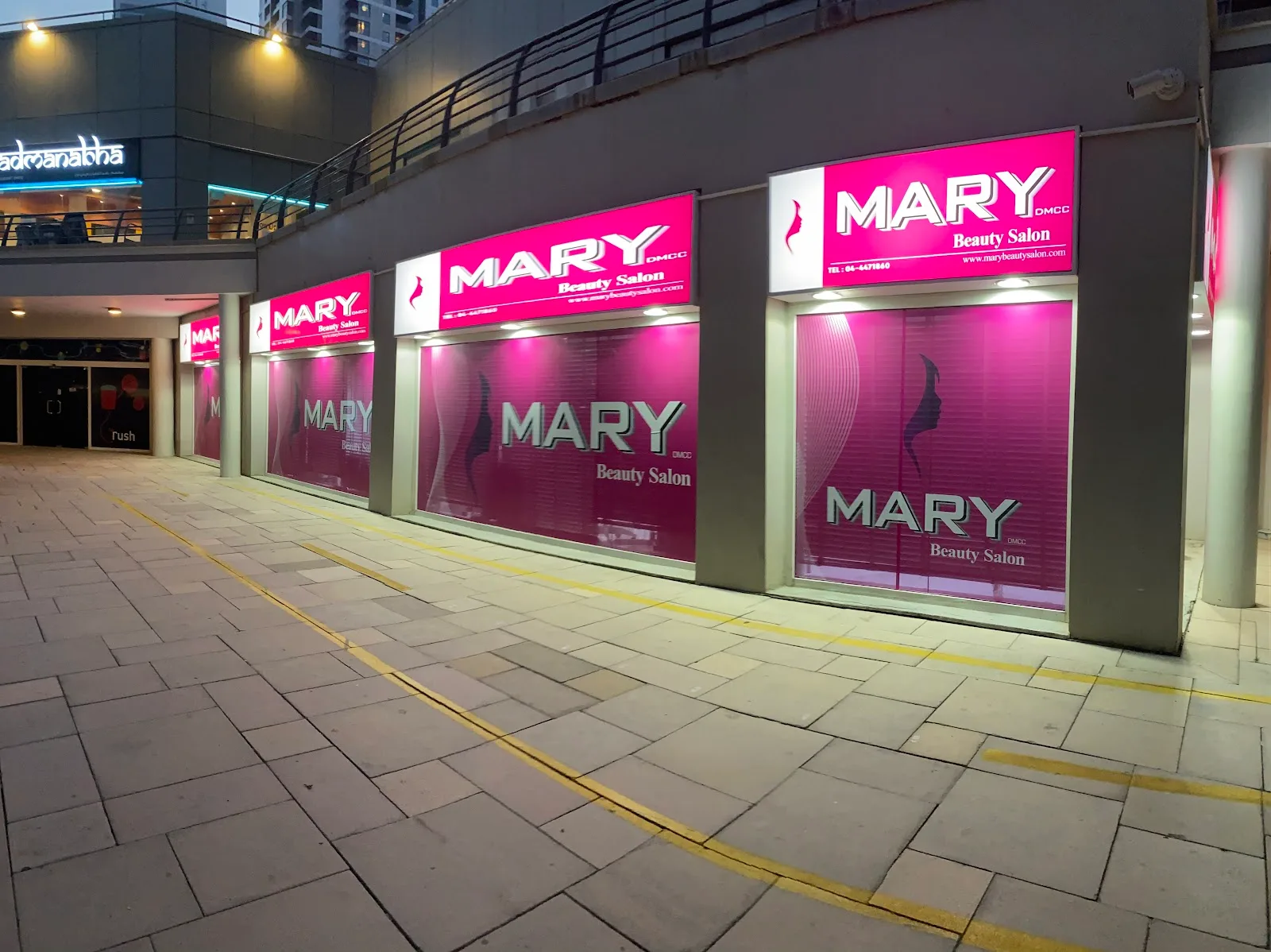 Mary Beauty Saloon storefront at One Lake Plaza, JLT