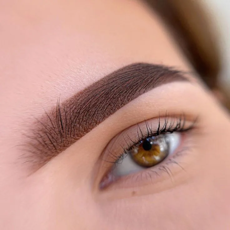 Shaped and tinted eyebrow after threading at Falak Ladies Salon