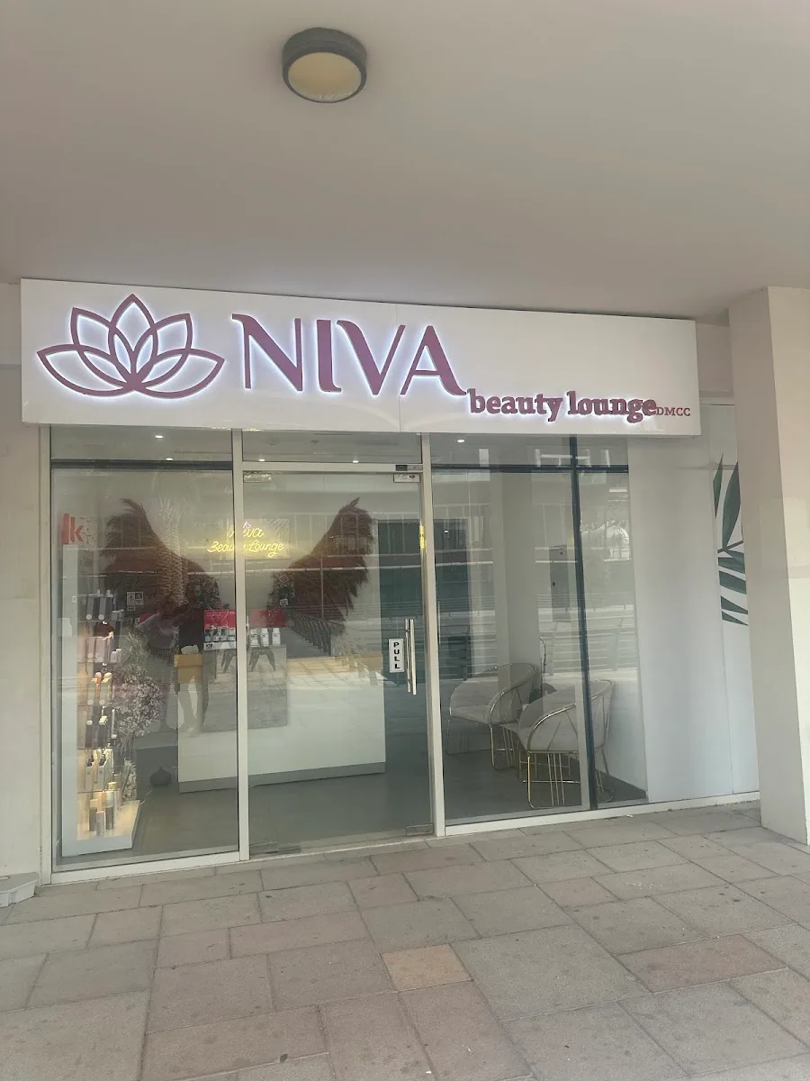 Storefront of Niva Beauty Lounge in Jumeirah Lakes Towers, Dubai