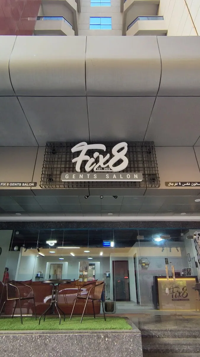FIX8 Gents Salon storefront and entrance