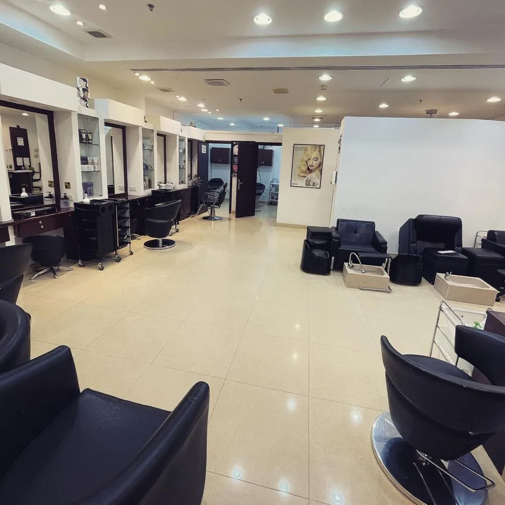 The reception desk and waiting area with certificates on the wall