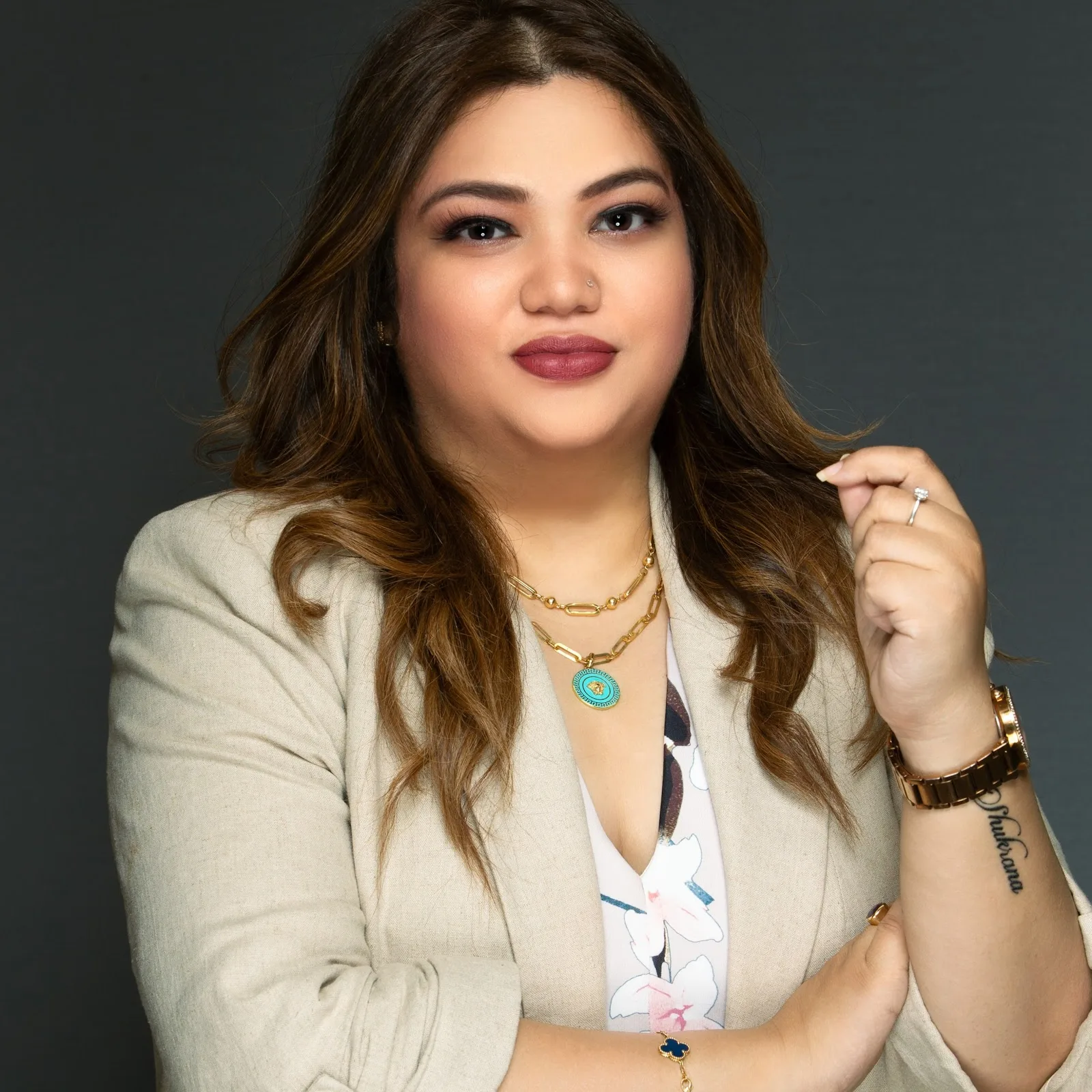Portrait of a guest at D Meraki Beauty Lounge