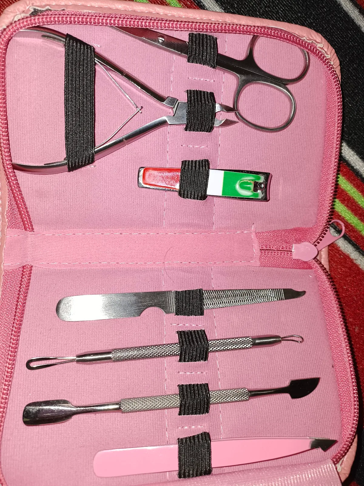 A manicure and grooming tool kit