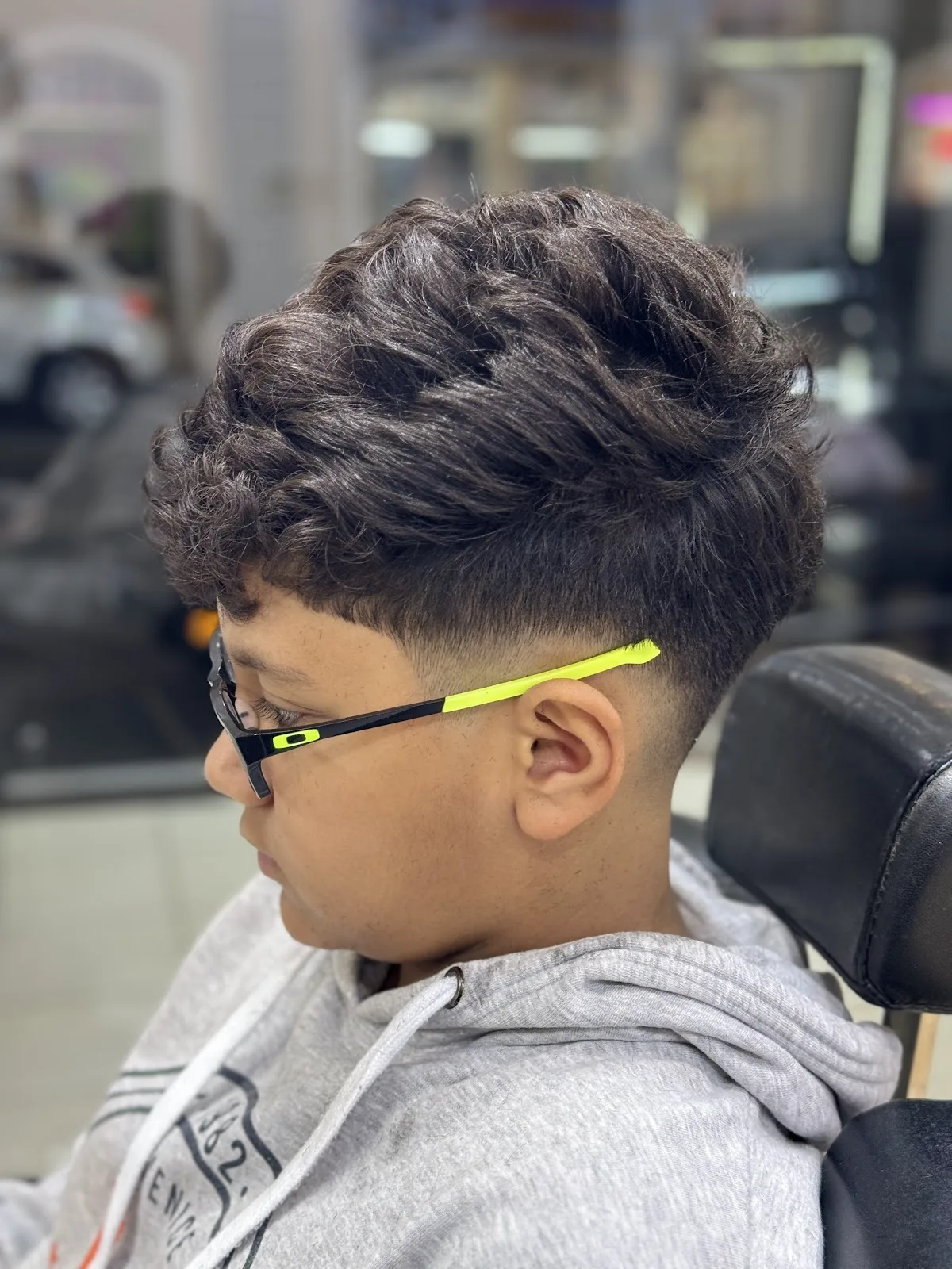 Boy's textured cut with drop fade