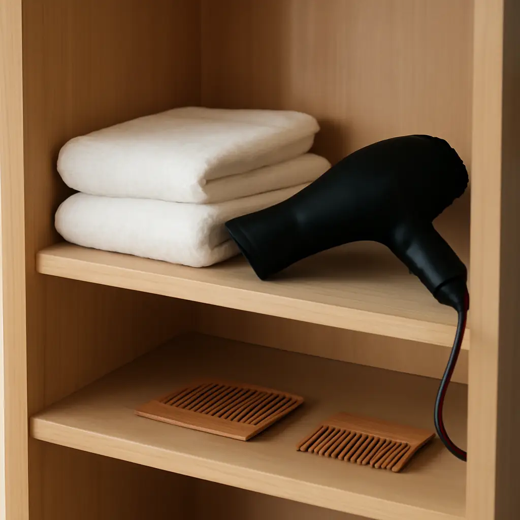 Fresh towels and treatment supplies
