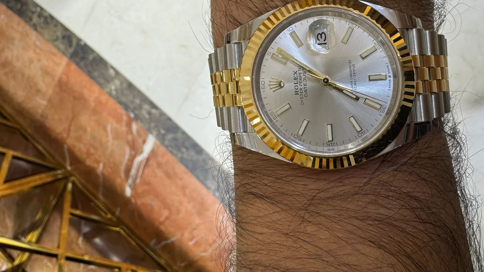 Two-tone date chronometer — Be on Time Watches, Deira
