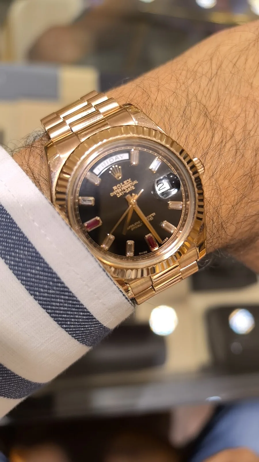 Yellow-gold day-date — Be on Time Watches, Deira
